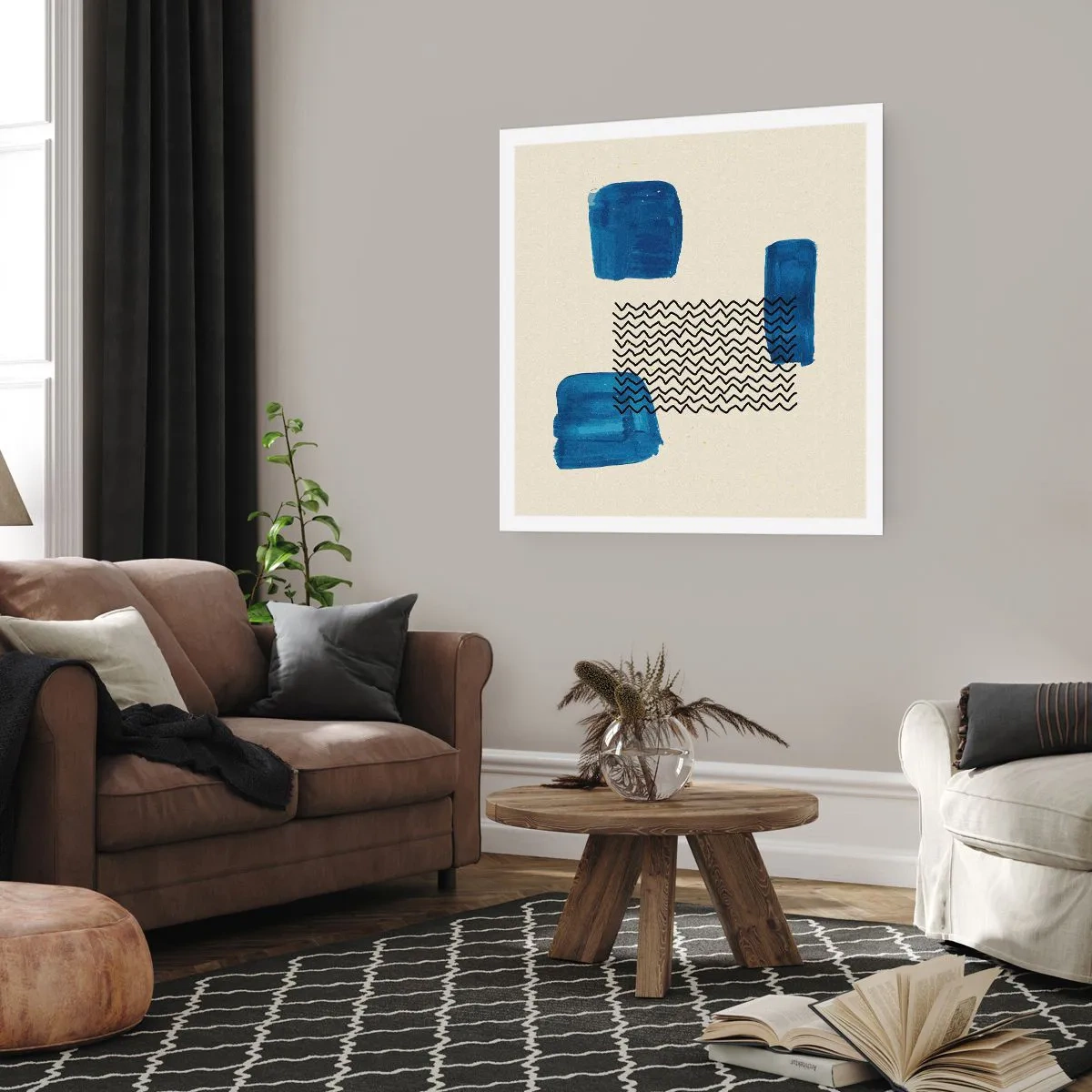 Affisch - Abstrakt kvartett - 50x50 cm