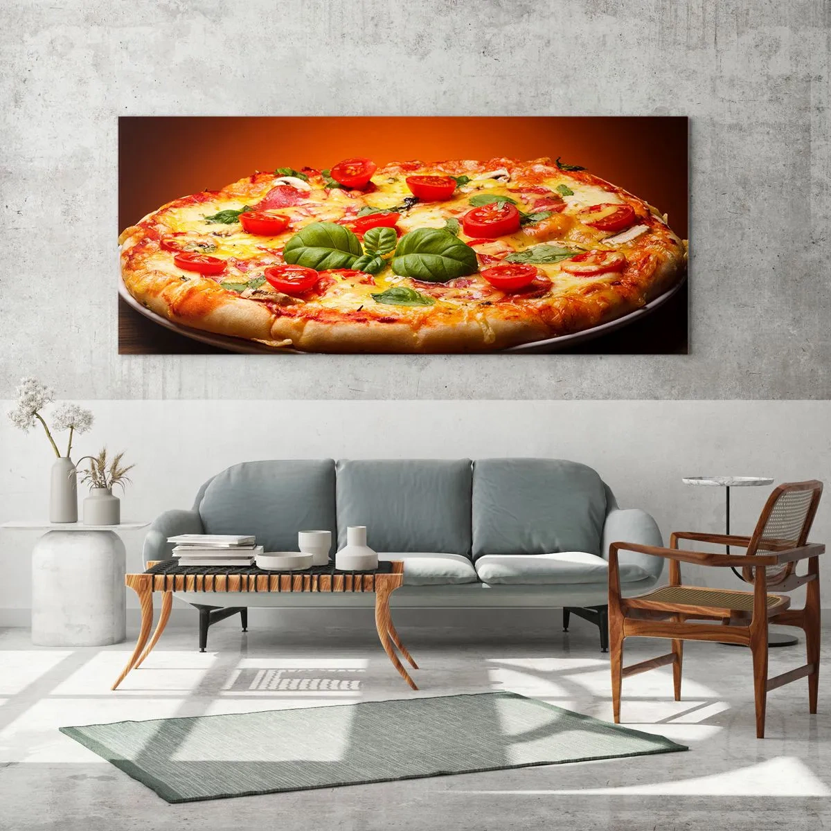 Glastavla - Bild på glas - Mamma mia! - 100x40 cm