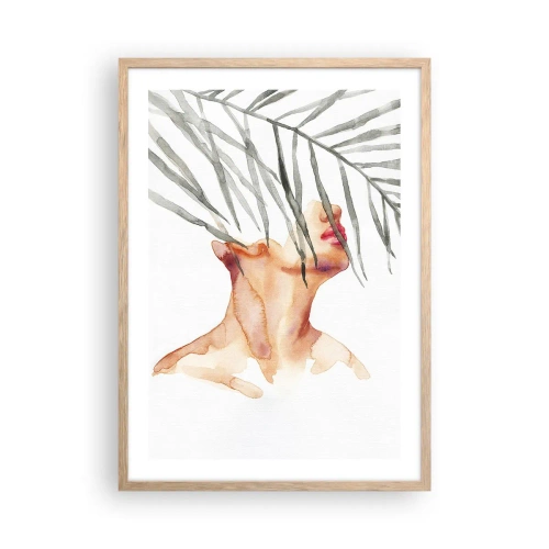 Affisch i ram av ljusek - Känna tropikens puls - 50x70 cm
