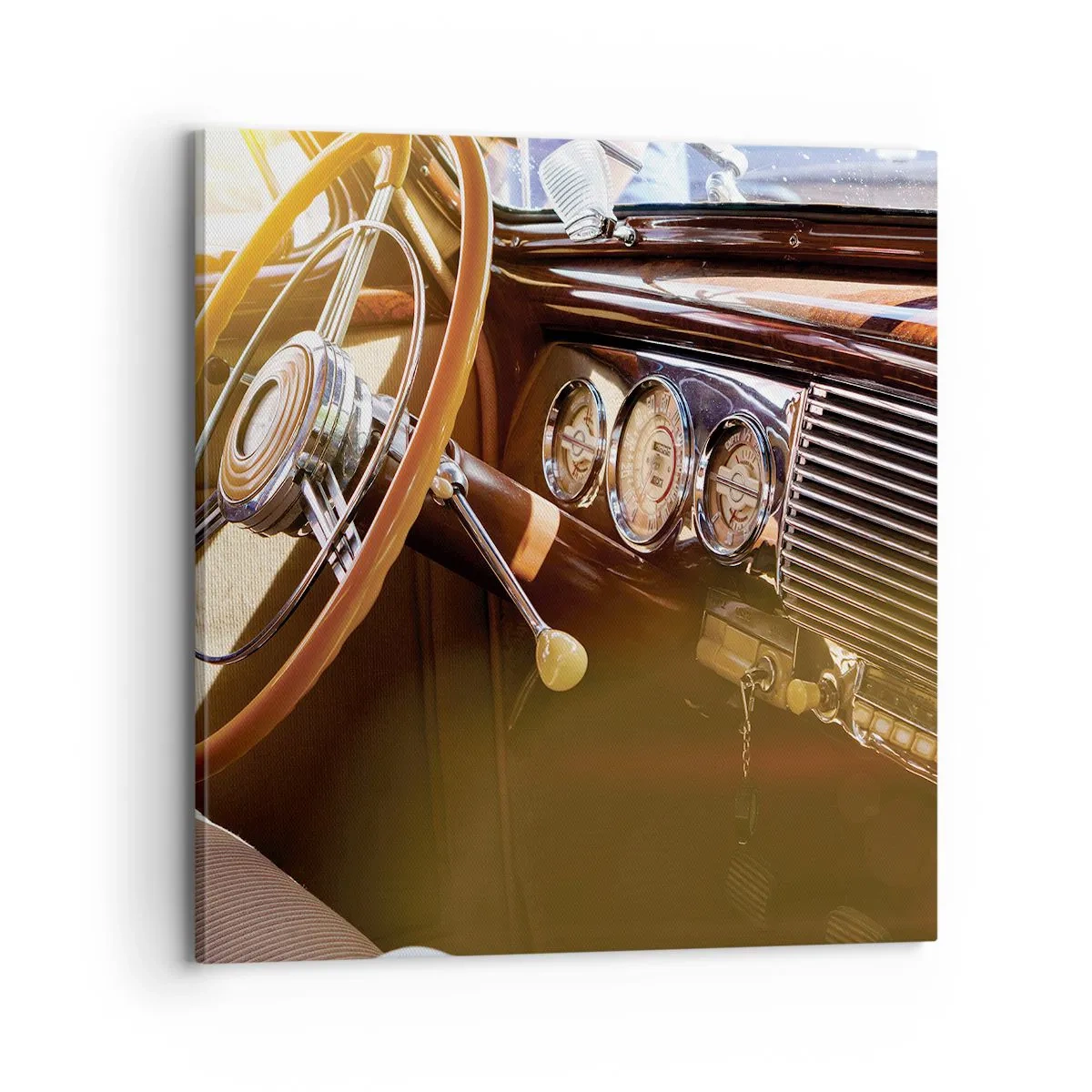 Canvastavla - Bild på duk - Smak av lyx från det förflutna - 70x70 cm