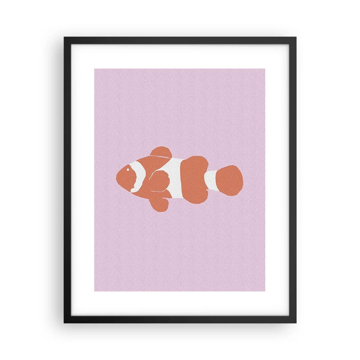 Affisch i svart ram - Korall passar henne bra - 40x50 cm