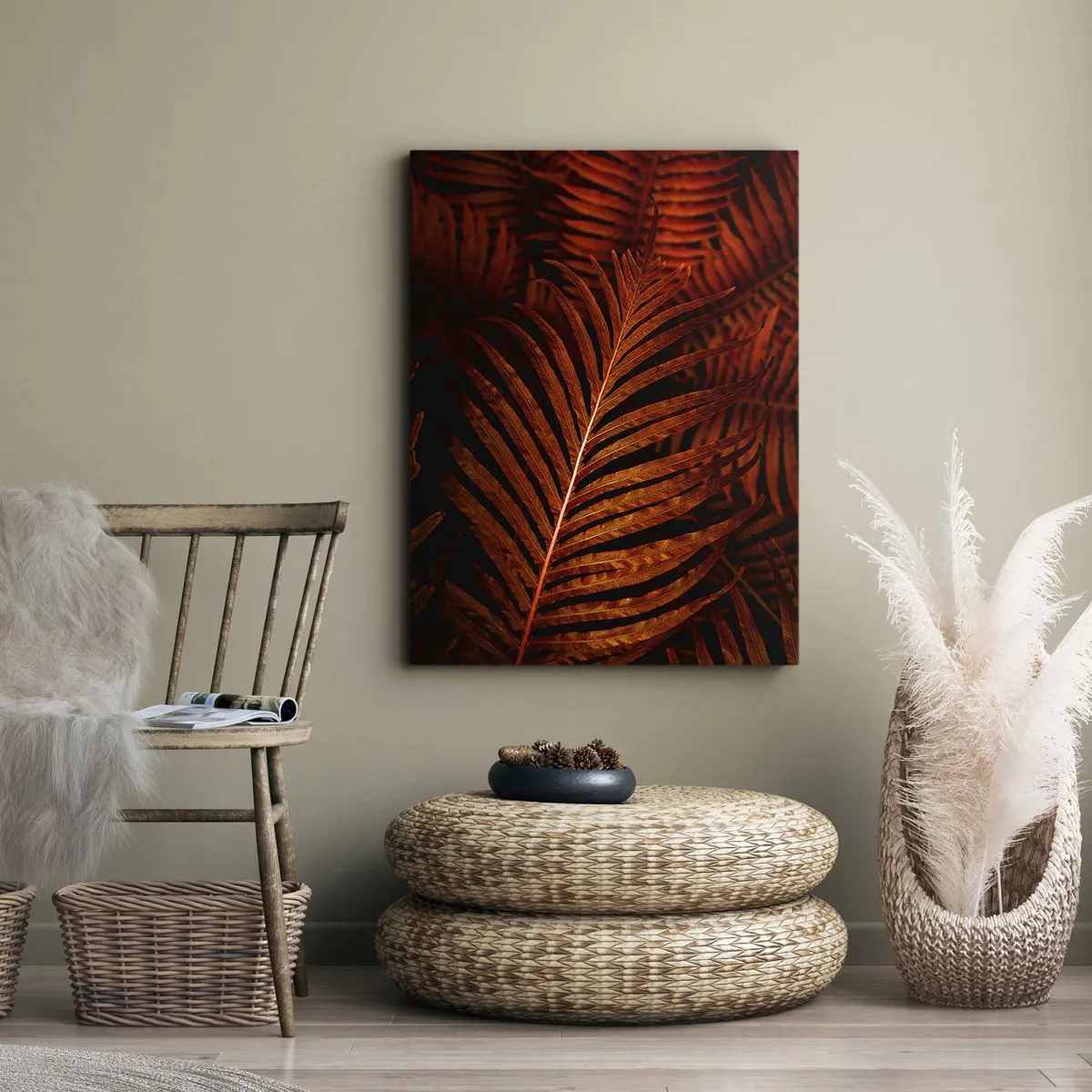 Canvastavla - Bild på duk - Livets glöd - 80x120 cm