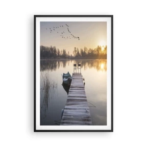 Affisch i svart ram - Kommer tillbaka om en viss tid - 61x91 cm