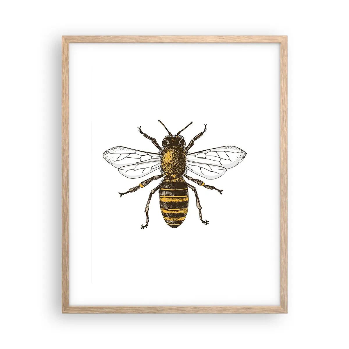 Affisch i ram av ljusek - Vackert och bra - 40x50 cm