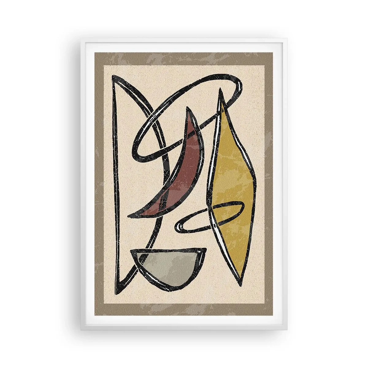 Affisch i vit ram - Vertikaler och nivåer - 70x100 cm