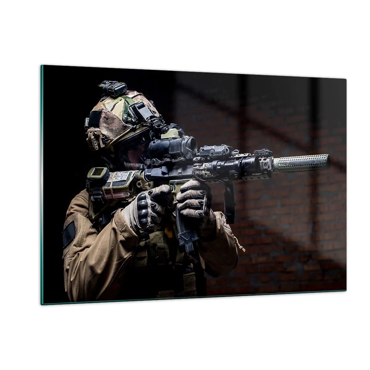 Glastavla - Bild på glas - Dödligt effektiv - 120x80 cm