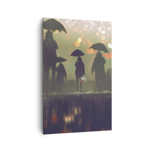 Canvastavla - Bild på duk - Ur vattendroppens perspektiv - 80x120 cm