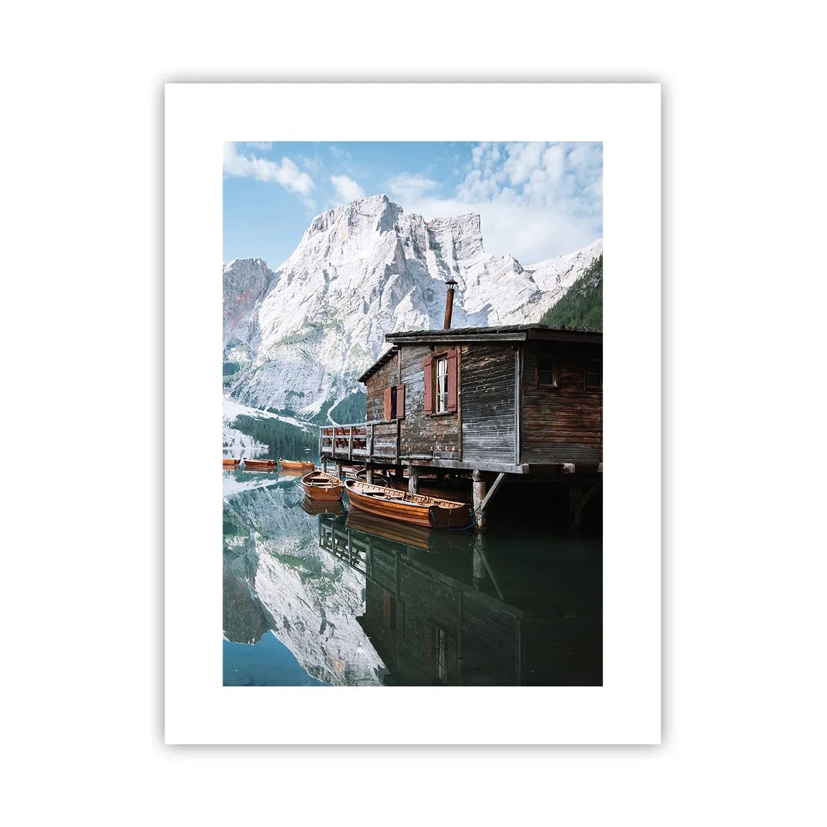 Affisch - Kristallklar fjällmorgon - 30x40 cm