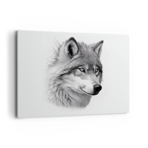 Canvastavla - Bild på duk - Alfa - utan tvekan - 100x70 cm