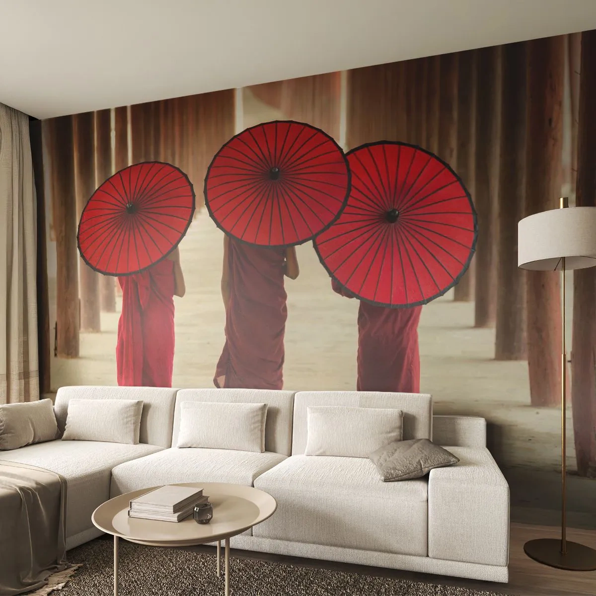 Självhäftande Fototapet Deluxe Sticker - På väg mot Rena landet - Asien, Burma, Kvinnor - 250x175 cm