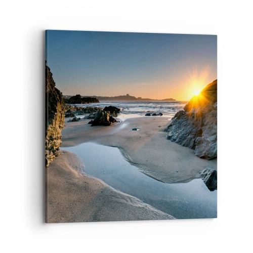 Canvastavla - Bild på duk - Orörd av människan - 70x70 cm