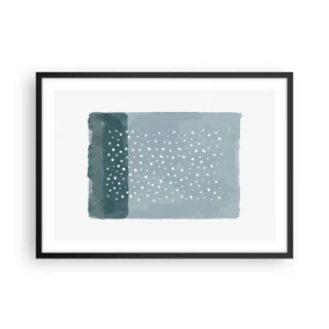 Affisch i svart ram - Uppstådda ur det blåa - 70x50 cm