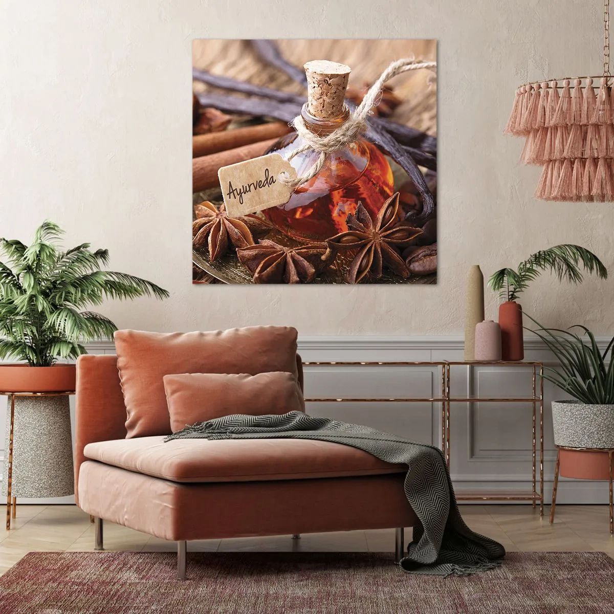 Canvastavla - Bild på duk - Mot kroppens och själens enighet - 70x70 cm