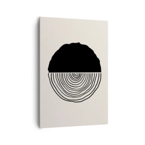 Canvastavla - Bild på duk - Hälften hälften - 70x100 cm