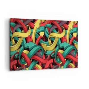 Canvastavla - Bild på duk - Vilken väg till målet? - 120x80 cm