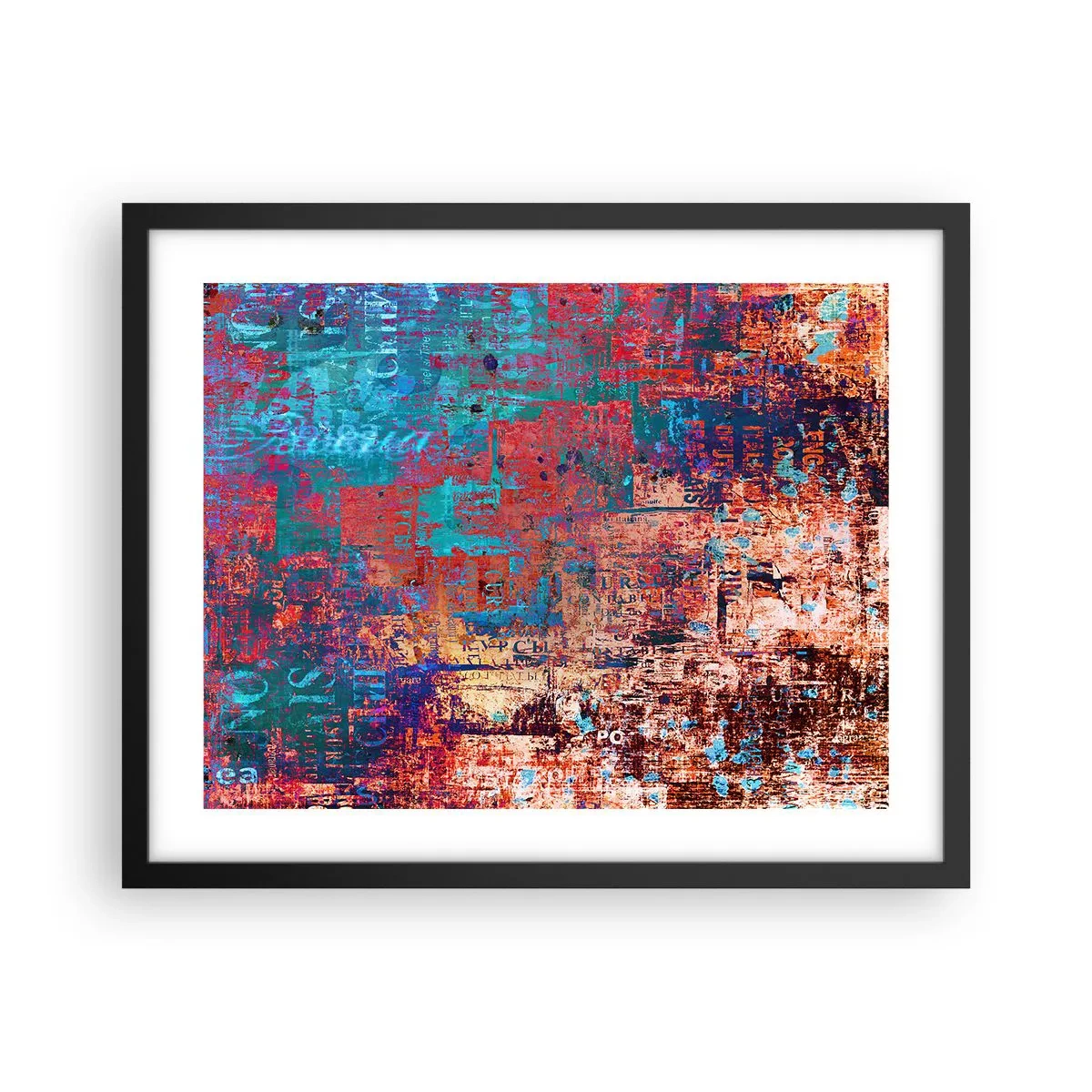 Affisch i svart ram - Minne och icke-minne - 50x40 cm
