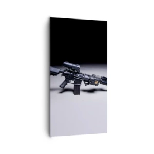 Canvastavla - Bild på duk - Mörk riddare - 65x120 cm