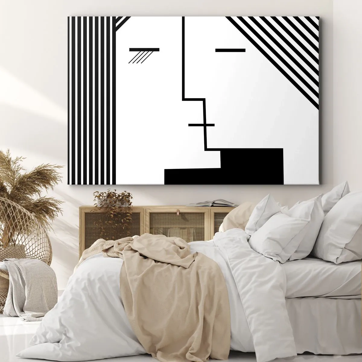 Canvastavla - Bild på duk - Bara en kyss - 120x80 cm