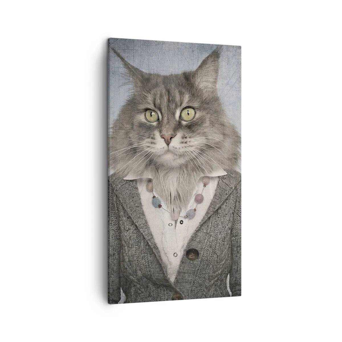 Canvastavla - Bild på duk - Päls är på modet igen - 45x80 cm