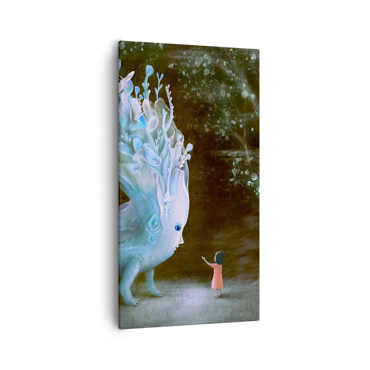 Canvastavla - Bild på duk - Fantastiskt möte - 55x100 cm