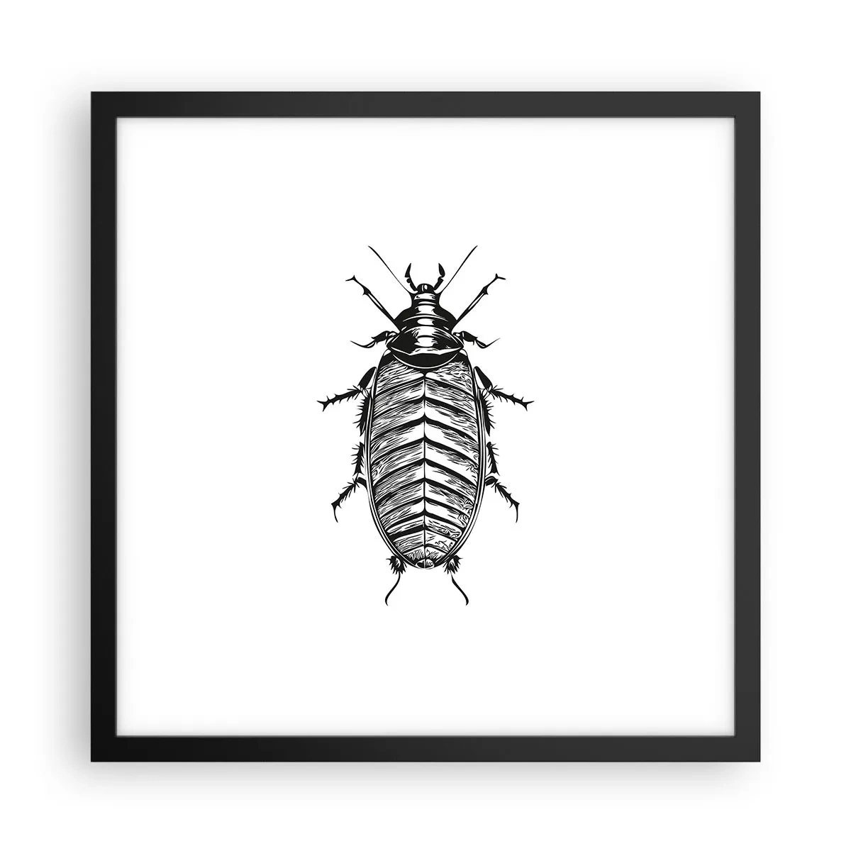 Affisch i svart ram - Vilket exemplar! - 40x40 cm