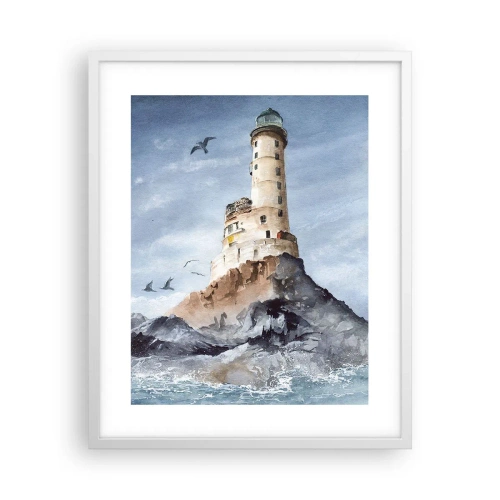 Affisch i vit ram - Oövervinnelig - 40x50 cm