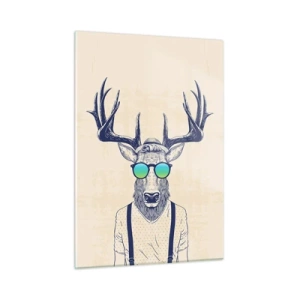 Glastavla - Bild på glas - Och vem väntade du på? - 50x70 cm