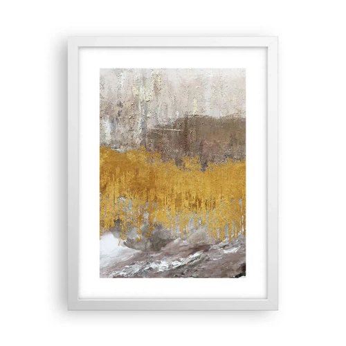 Affisch i vit ram - En gyllene explosion - 30x40 cm