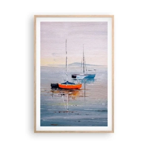 Affisch i ram av ljusek - En välförtjänt vila - 61x91 cm