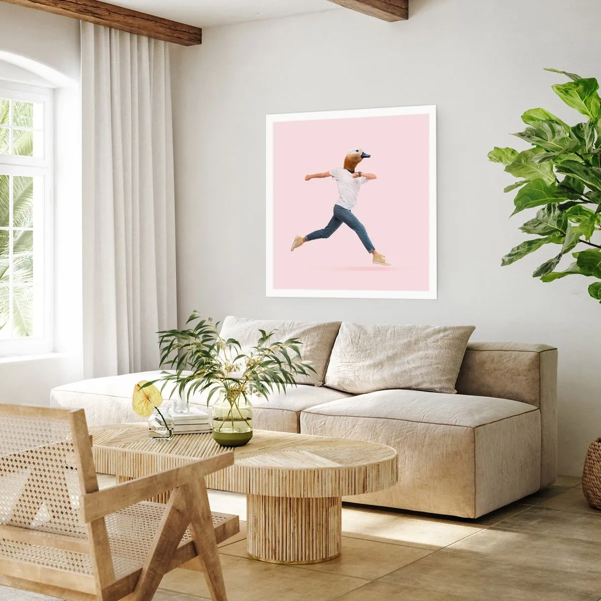 Affisch - En nypa absurd - 40x40 cm