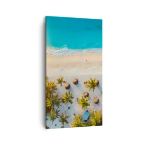 Canvastavla - Bild på duk - Välkommen till paradiset - 45x80 cm