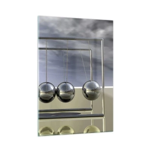 Glastavla - Bild på glas - Ljusets energi - 50x70 cm