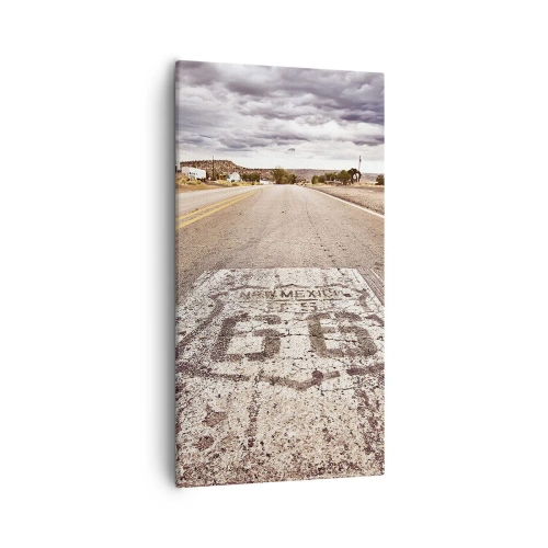 Canvastavla - Bild på duk - Mother Road - amerikanska legenden - 55x100 cm