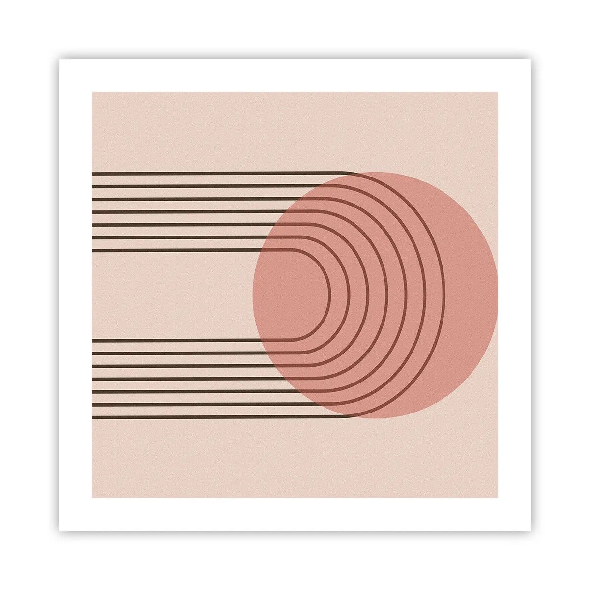 Affisch - Ostoppad attraktionskraft - 50x50 cm