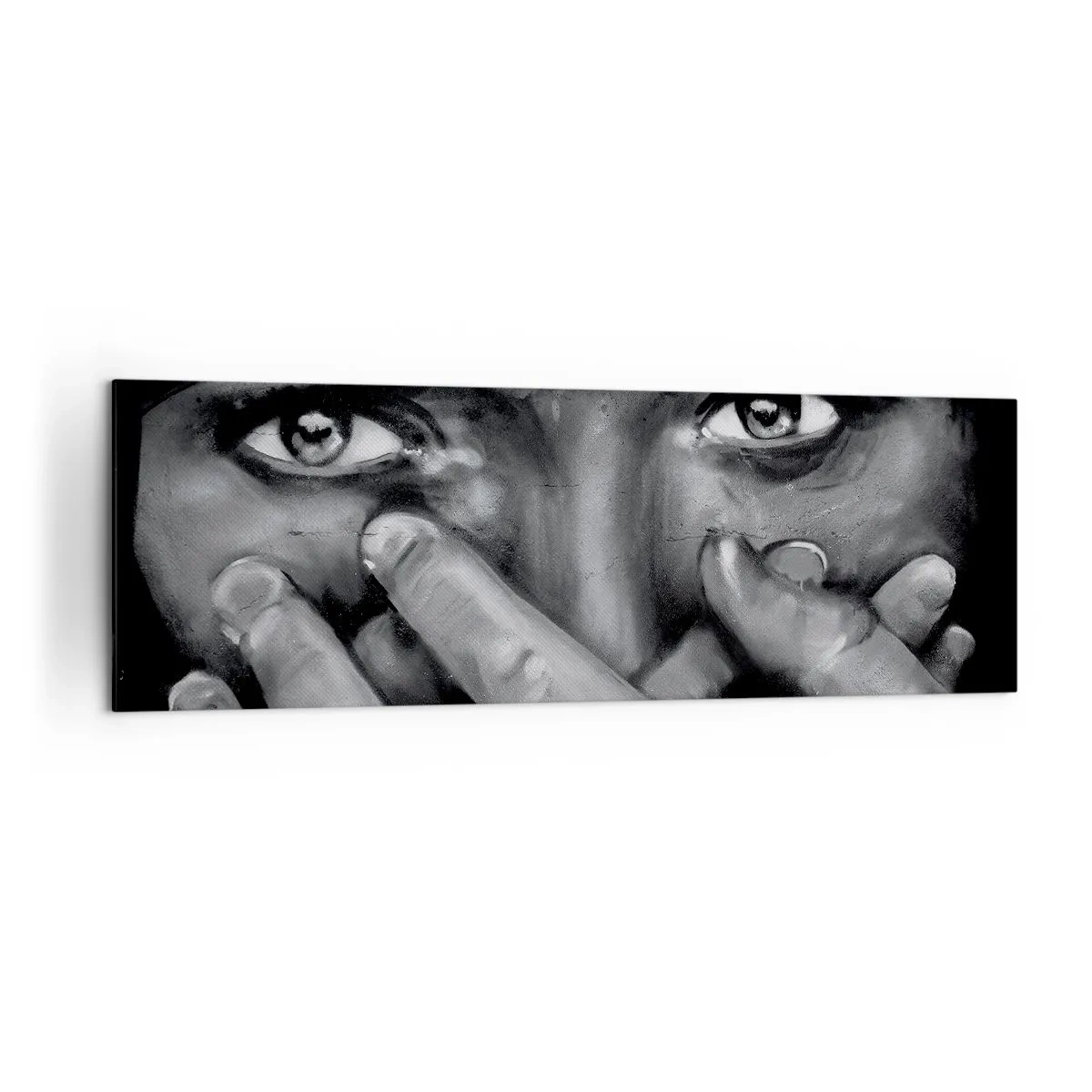 Canvastavla - Bild på duk - Jag säger inte vem som målat det - 160x50 cm