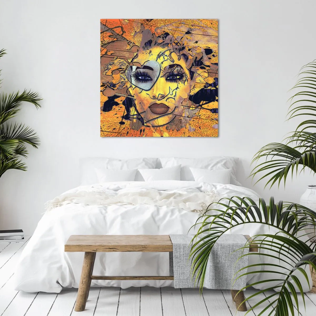 Canvastavla - Bild på duk - Solig skönhet - 50x50 cm