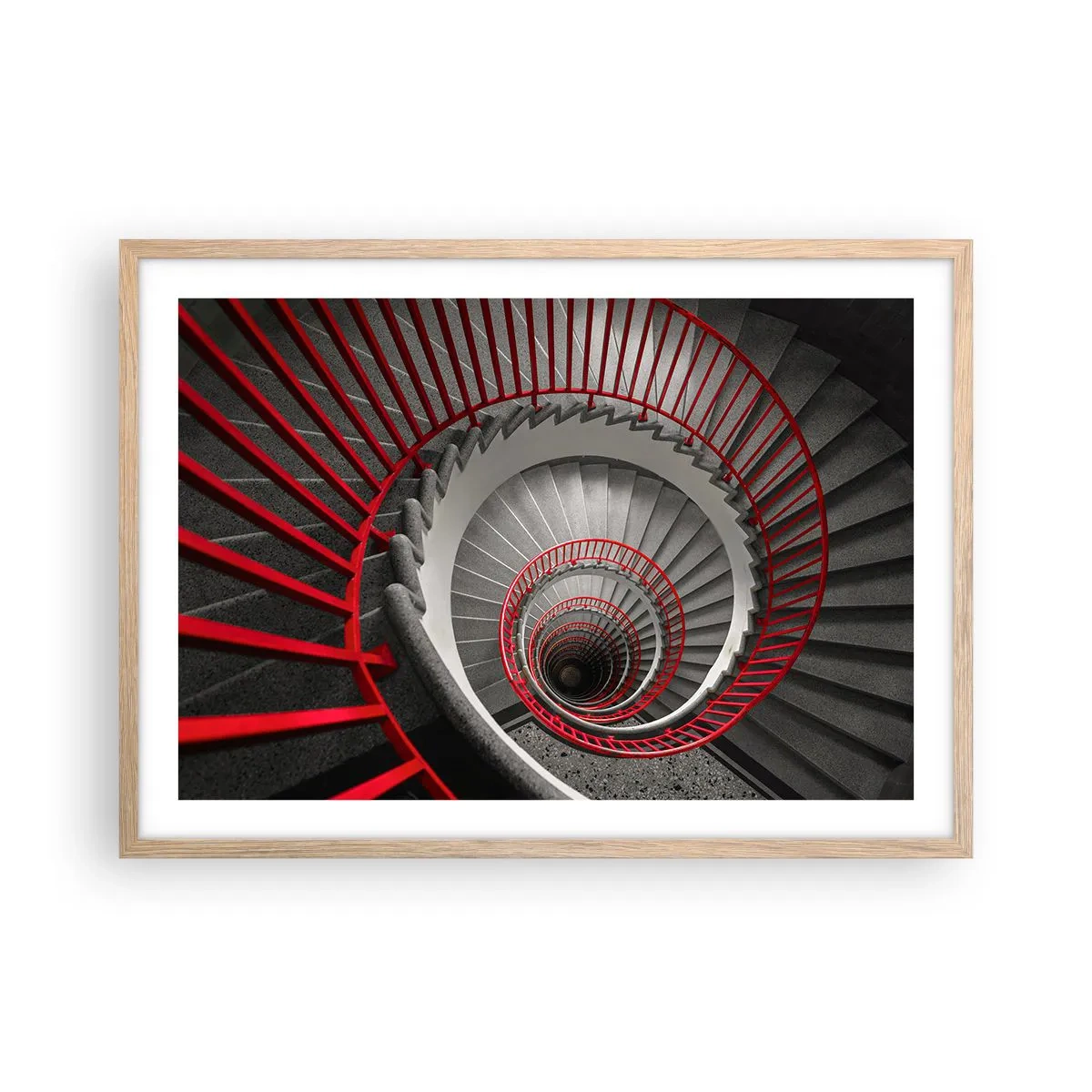 Affisch i ram av ljusek - Arkitektoniska spel - 70x50 cm