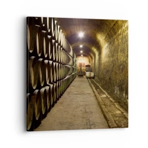 Canvastavla - Bild på duk - Det är bra att kunna ligga - 40x40 cm