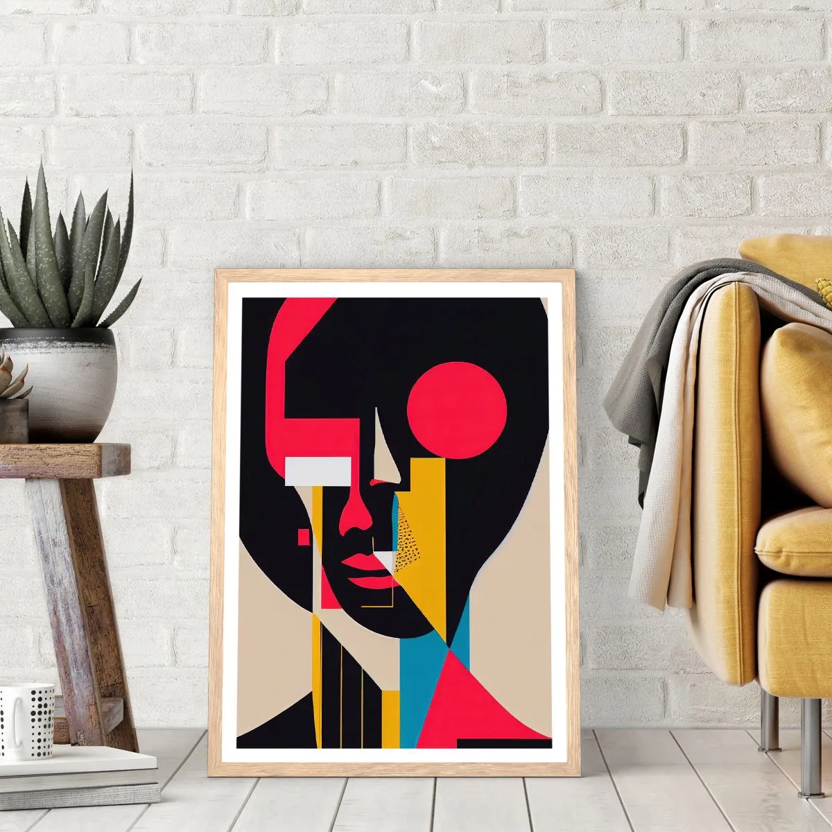 Affisch i ram av ljusek - Hennes inre värld - 70x100 cm