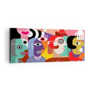 Canvastavla - Bild på duk - Vi är från Picasso - 100x40 cm