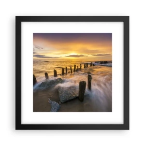 Affisch i svart ram - Östersjöns råa skönhet - 30x30 cm