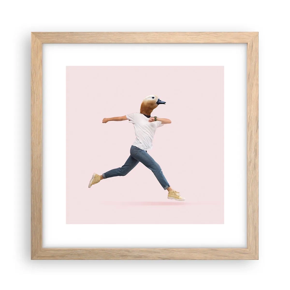 Affisch i ram av ljusek - En nypa absurd - 30x30 cm