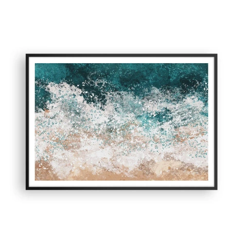 Affisch i svart ram - Berättelser från havet - 100x70 cm