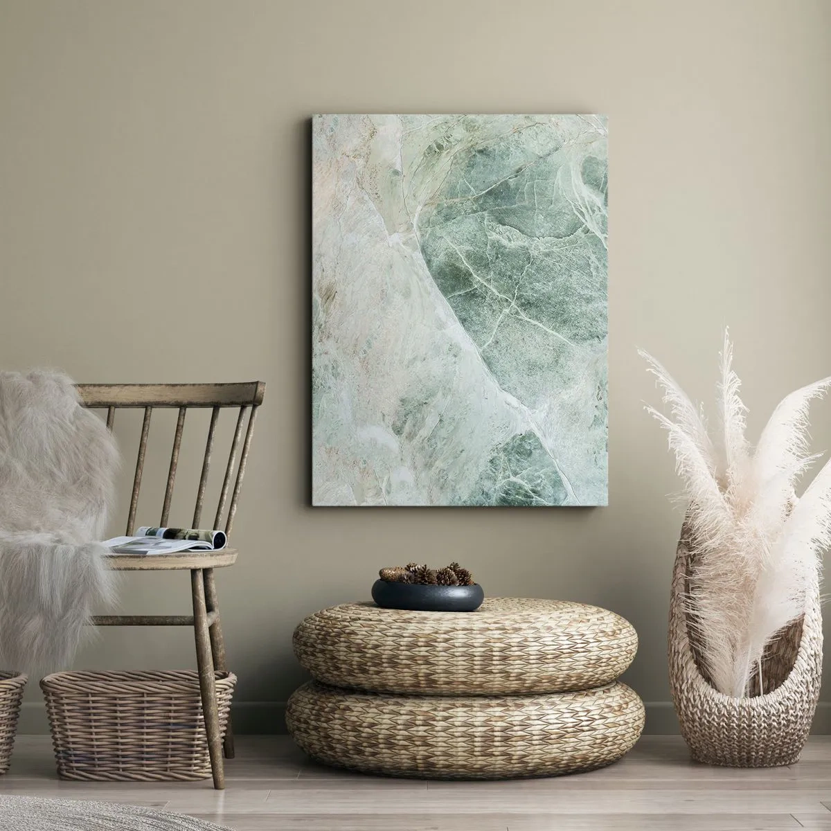 Canvastavla - Bild på duk - Stenens ädla svalka - 70x100 cm