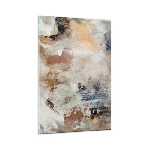 Glastavla - Bild på glas - Dimmig abstraktion - 80x120 cm