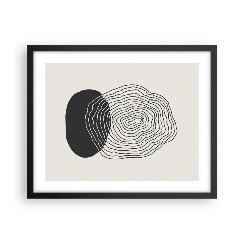 Affisch i svart ram - Varaktighet och vibration - 50x40 cm