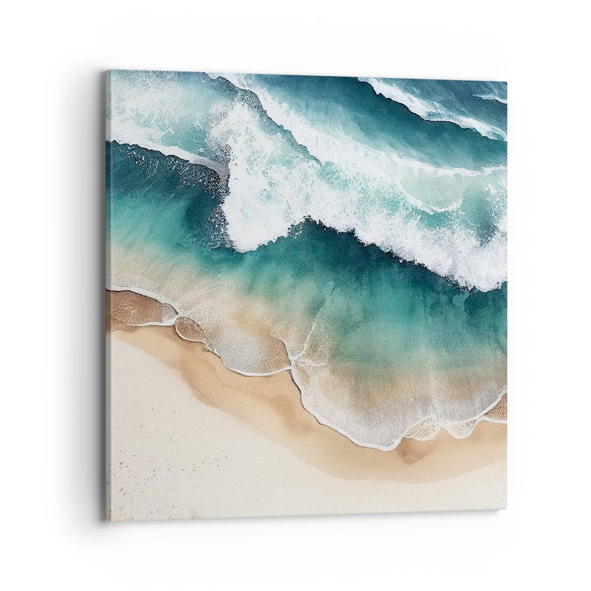 Canvastavla - Bild på duk - Ett evigt möte - 70x70 cm