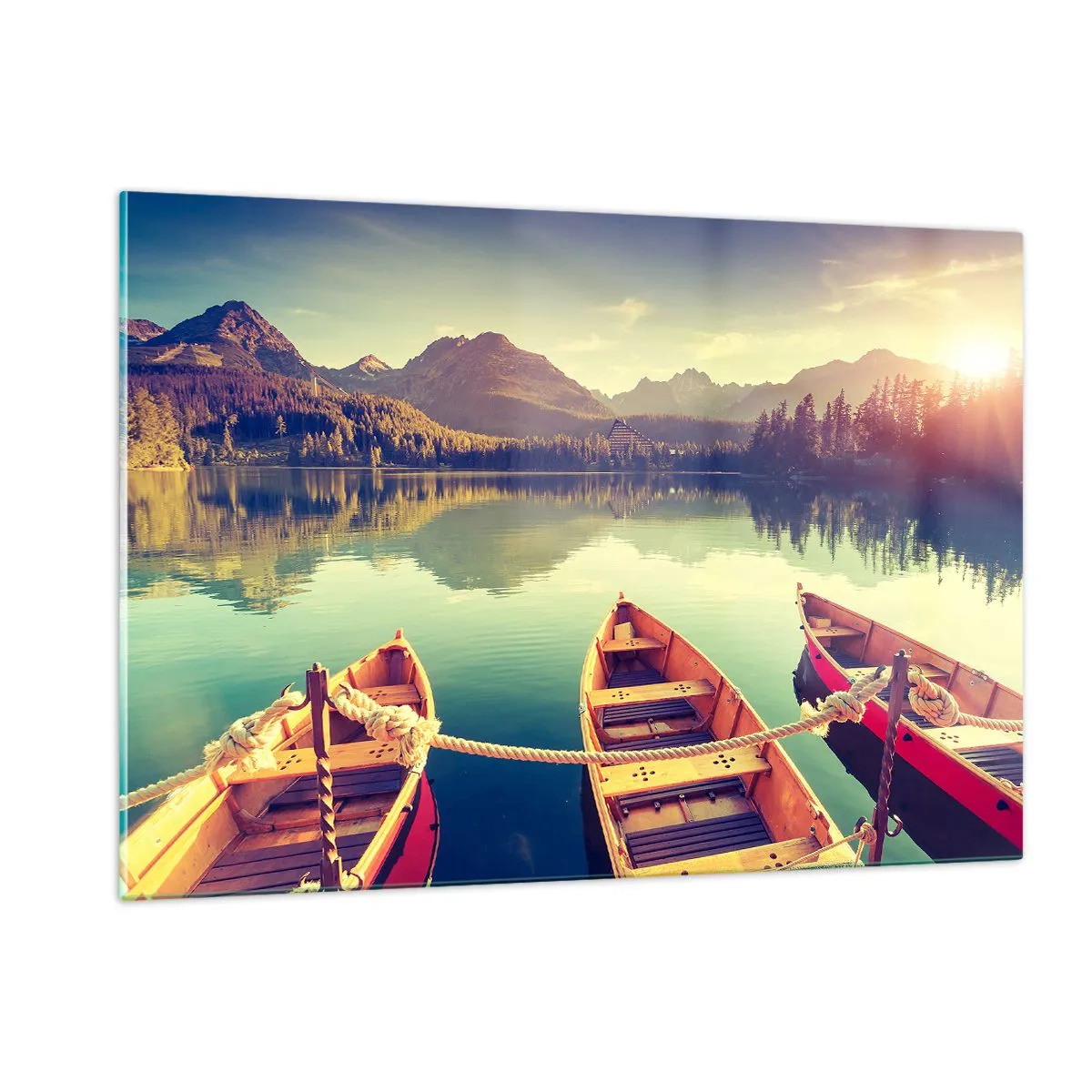 Glastavla - Bild på glas - Leva dess rätter - 120x80 cm