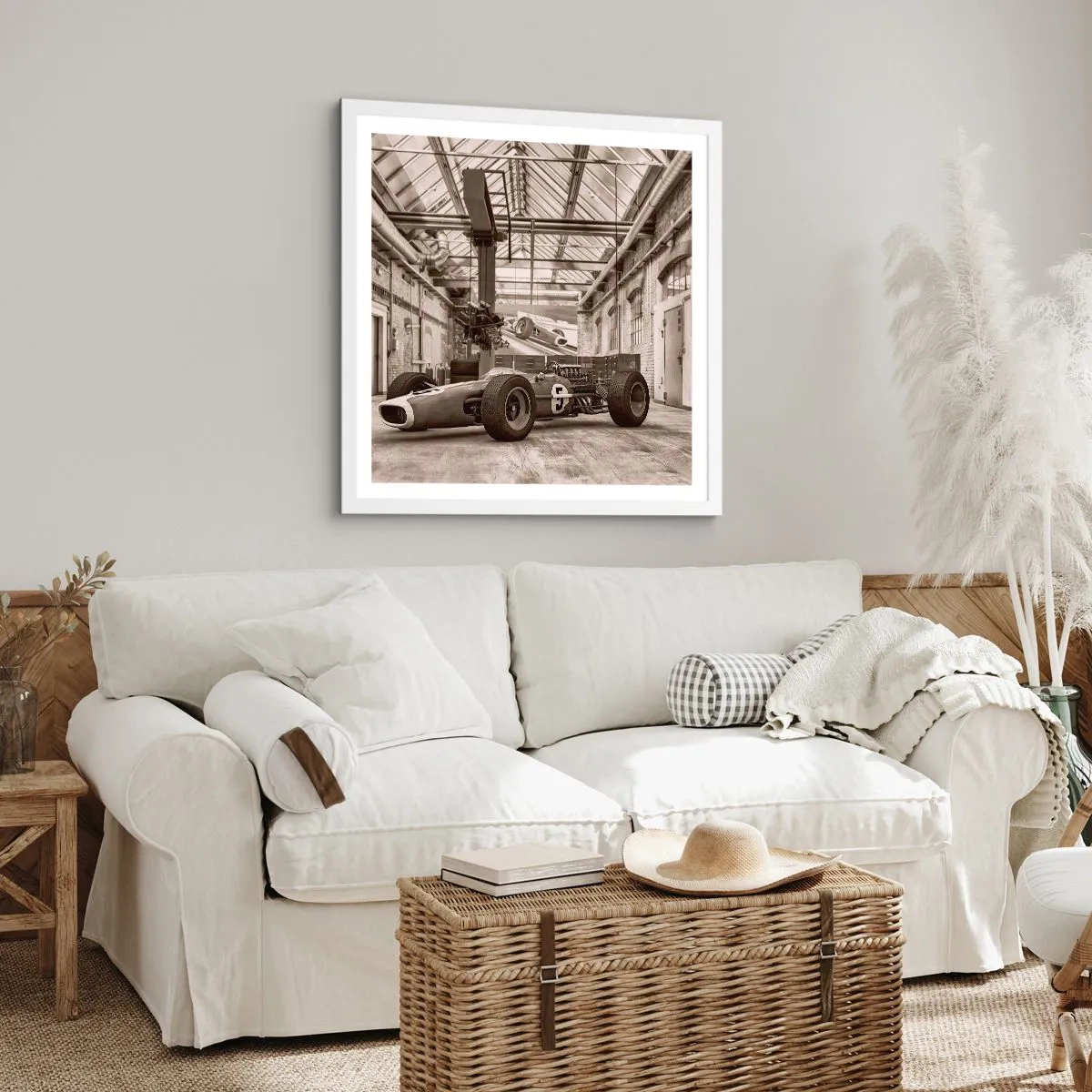 Affisch i vit ram - Segrarens vila - 30x30 cm