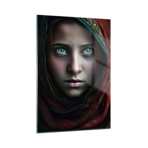 Glastavla - Bild på glas - Östlig prinsessa - 50x70 cm